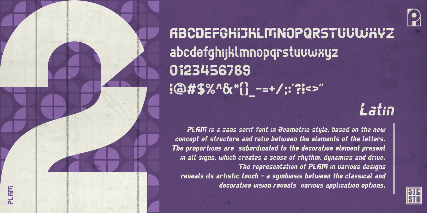 Example font Plam #9